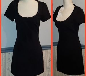 Maria Bianca Nero LBD Black Dress Body Con Medium
